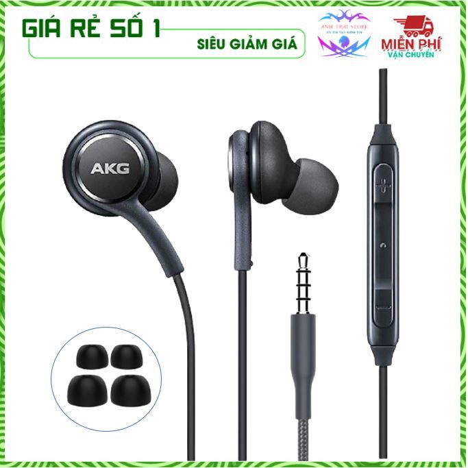 Tai nghe AKG S10 Freeship Extra Tai Phone âm thanh tuyệt hảo Bass Siêu mạnh-Tặng 4 nút tai phụ-BH 12 Tháng