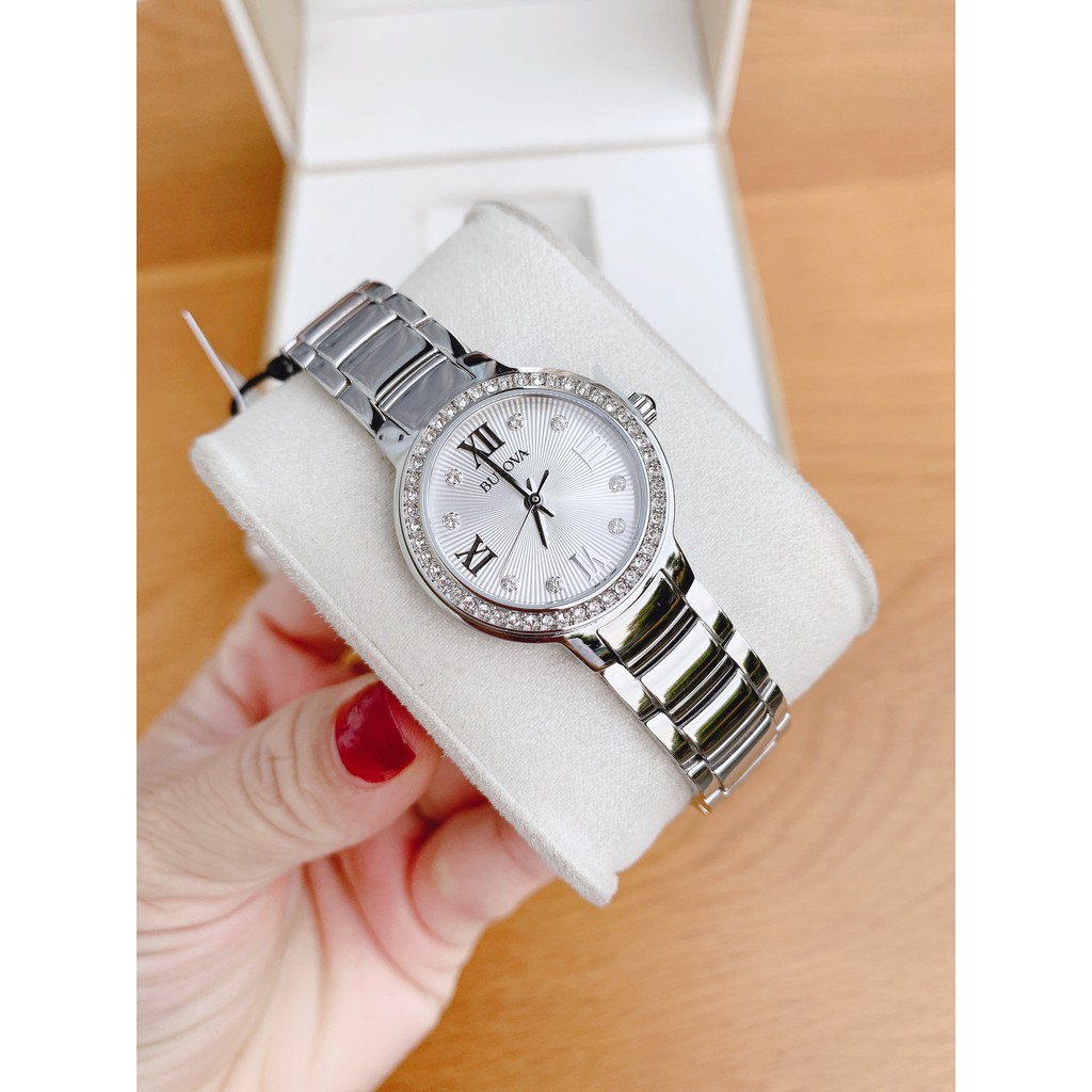 Đồng hồ nữ chính hãng Bulova 96L280 - máy quartz pin - Mặt kính khoáng