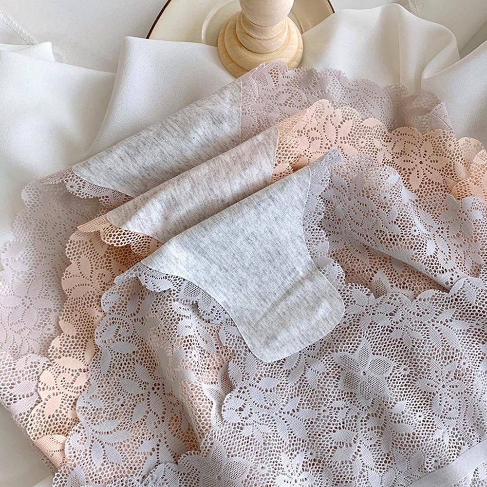 OCEANMAP Quần Lót Ren Hoa Màu Sắc Thanh Lịch