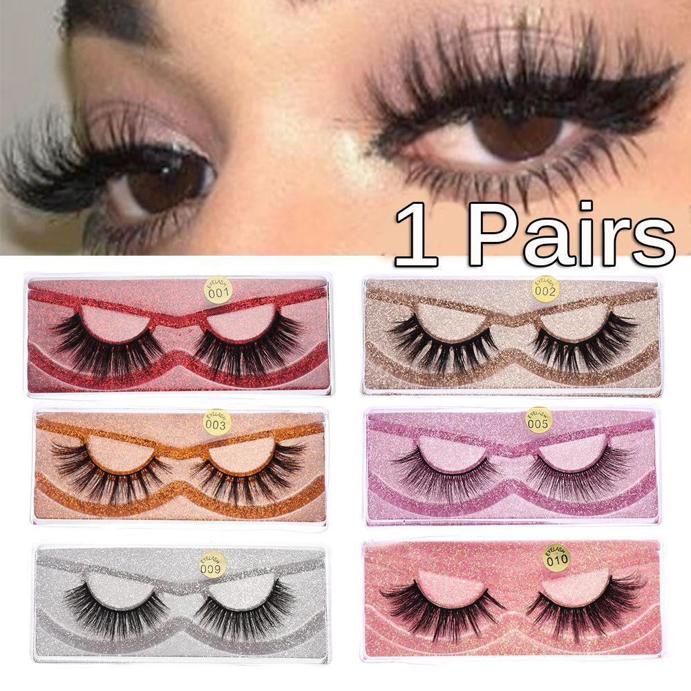 Lông Mi Giả 3D Bằng Lông Chồn Tự Nhiên Gọn Nhẹ