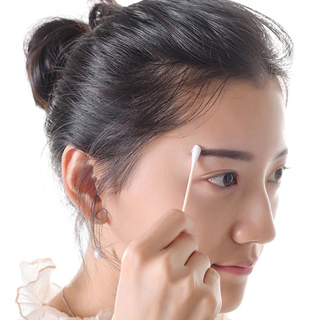 [Hàng mới về] 100 Tăm bông 1 đầu sáng tạo dùng làm phụ kiện tẩy trang/ trang điểm/ làm đẹp chuyên dụng