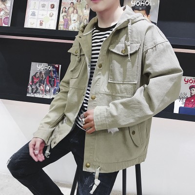 Áo khoác/Áo jacket/Áo nam, dài tay, chất liệu bò, thời trang, kiểu dáng rộng rãi, phong cách học sinh, phù hợp cho mùa x