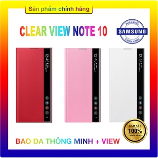 Bao da Clear View Cover cho Samsung Galaxy Note 10 [Chính hãng FULLBOX ]