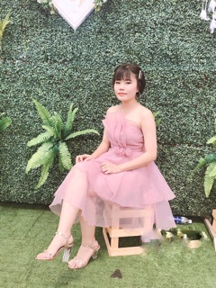 Đầm cúp ngực dáng xoè công chúa (ảnh thật)