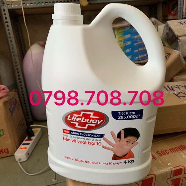 Rửa tay Lifebouy 4kg diệt khuẩn