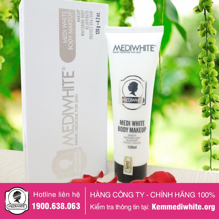 Kem Trang Điểm Toàn Thân Body Medi White Chính Hãng - Medi Body Makeup - Kem Trang Điểm Trắng Da Toàn Thân Medi White