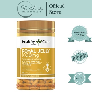 Viên uống sữa ong chúa Healthy Care đẹp da làm chậm lão hóa Royal Jelly 365 viên