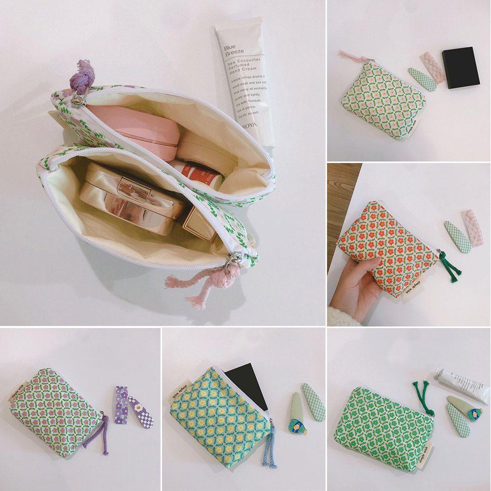 EBINLANDS Túi Đựng Đồ Trang Điểm Họa Tiết Hoa