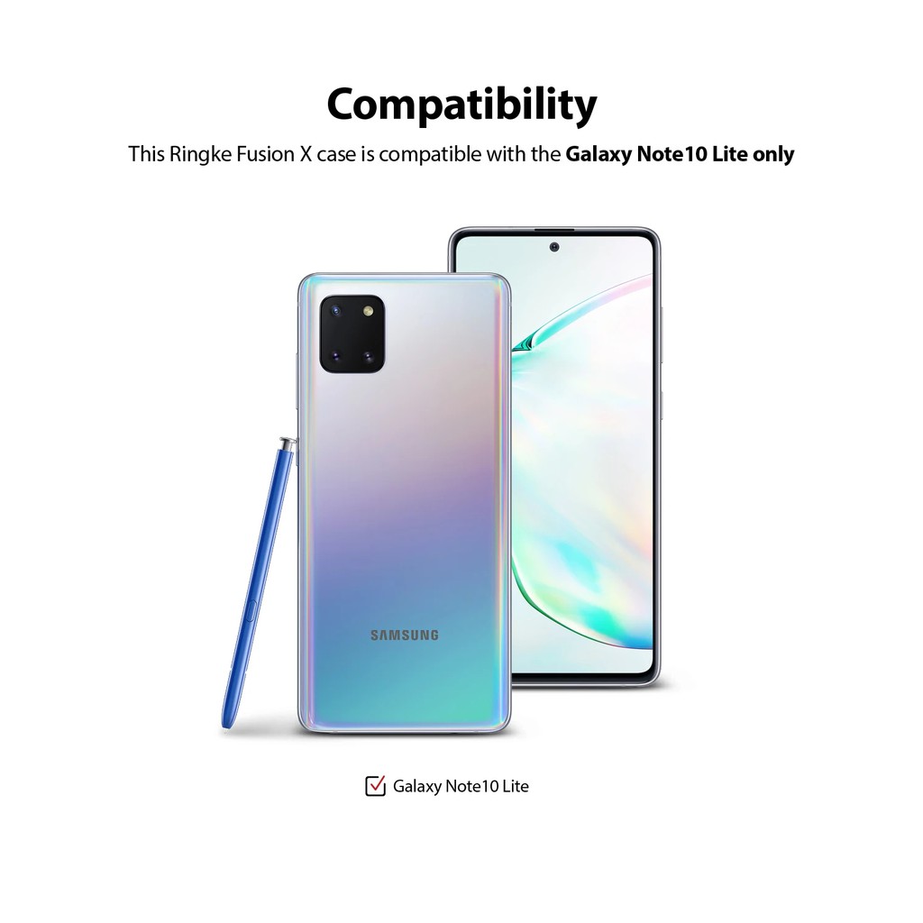 Ốp lưng Galaxy Note 10 Lite Ringke Fusion X (Ringke Fusion X for Galaxy Note 10 Lite) Hàn Quốc