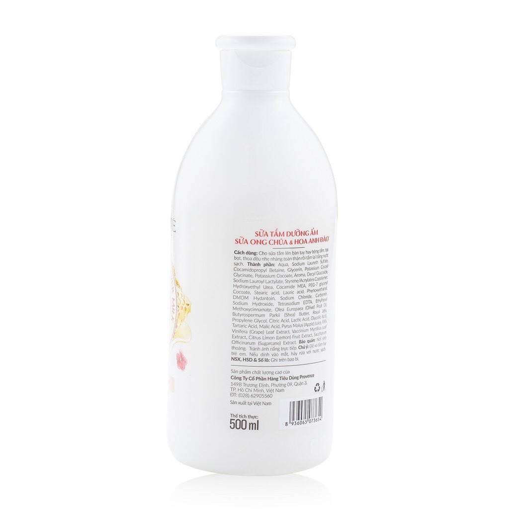 Sữa Tắm Dưỡng Trắng Da PURITÉ Sữa Ong Chúa 500ml