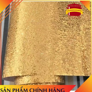Giấy bạc dán bếp màu vàng mẫu mới nhất