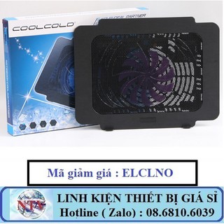 Quạt đế tản nhiệt COOLCOLD K16 - 1 FAN LỚN - SIÊU TRÂU