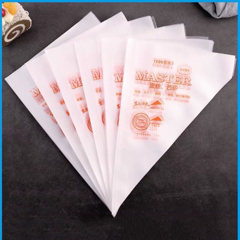 Bộ Dụng Cụ Làm Túi Đựng Kem / Bánh Quy Chất Liệu Cấp Thực Phẩm Dày Dặn Tiện Dụng Cho Bé