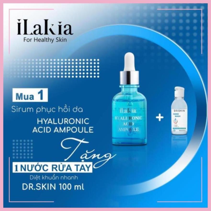 Tinh Chất Phục Hồi Da Hyaluronic Ilakia (Korea) 30ml [Tặng 1 khẩu trang Hamita] | BigBuy360 - bigbuy360.vn