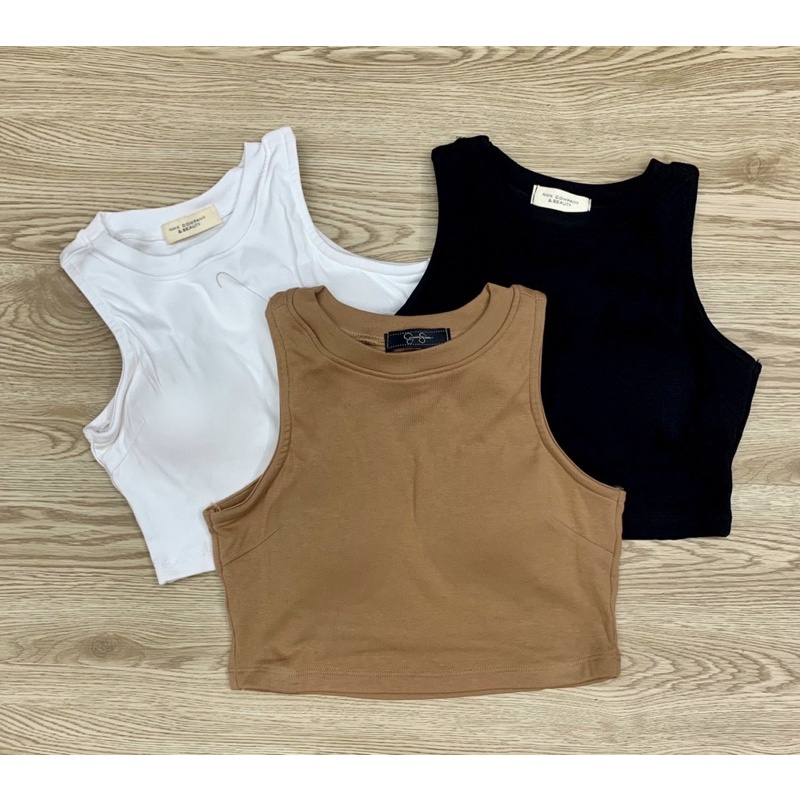 Áo thun 3 lổ croptop