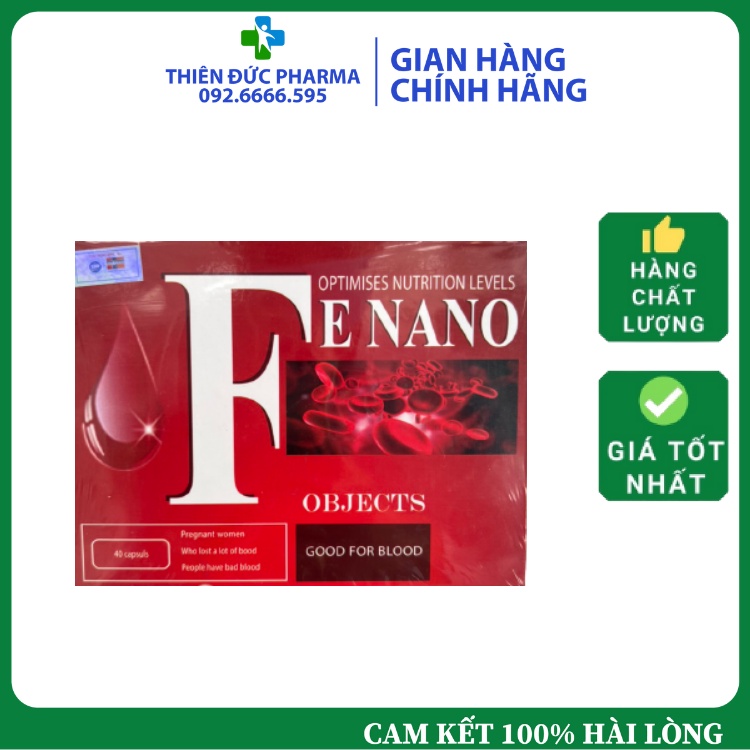 Viên Uống Fe Nano Bổ Sung Sắt Và Khoáng Chất Cho Cơ Thế, Hỗ Trợ Quá Trình Tái Tạo Hồng Cầu