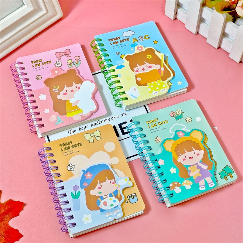 Sổ Tay Dễ Thương, Sổ A7 Kèm Note Ghi Chú, Giấy Kẻ Ngang, Dành Cho Học SInh