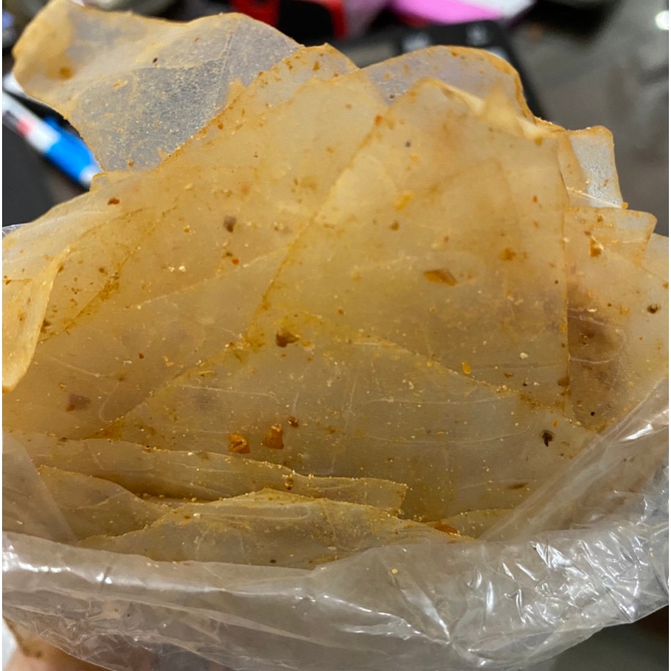 Bánh tráng muối nhuyễn tỏi phi cay gói 50g