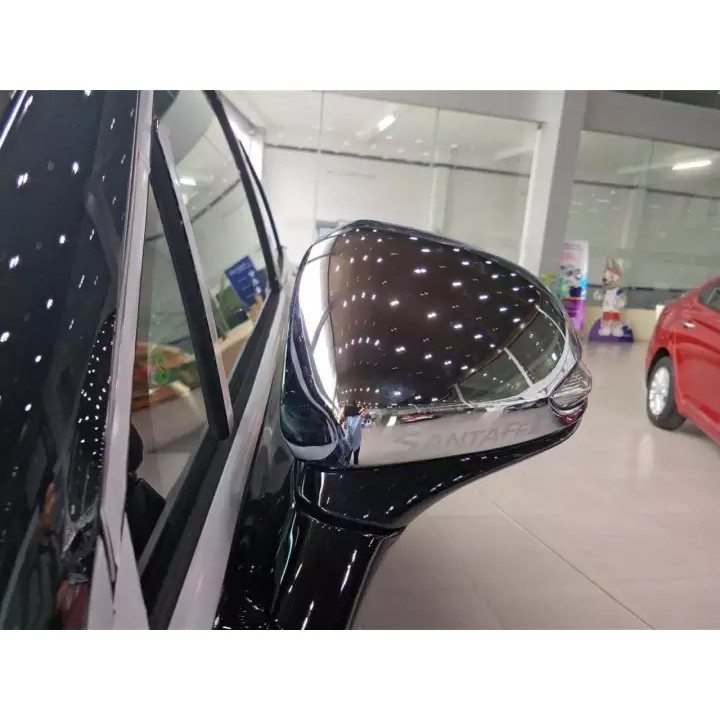 Bộ 2 Ốp Gáo Gương Xe Hyundai SantaFe 2019 2020 2021 mẫu Carbon/ Mạ Crom cao cấp