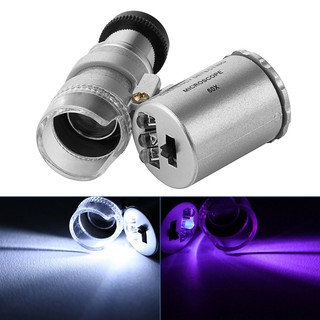 Kính hiển vi dùng soi tiền giả có đèn LED hỗ trợ phóng đại 60 lần