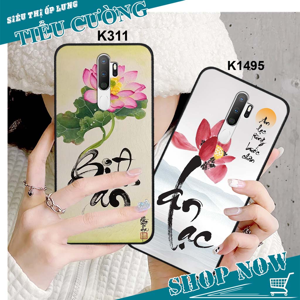 Ốp Oppo A5 2020 / A9 2020 in hình thời trang thư pháp RẺ BỀN ĐẸP
