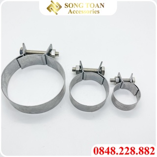 Đai Siết Ống & Cổ Dê & Quai Nhê Tán Vặn Bu Lông - Chất Liệu Inox