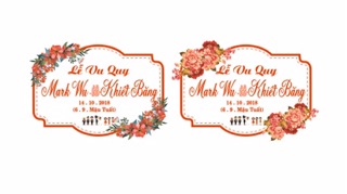 Combo Bảng tên đám cưới, sinh nhật 1