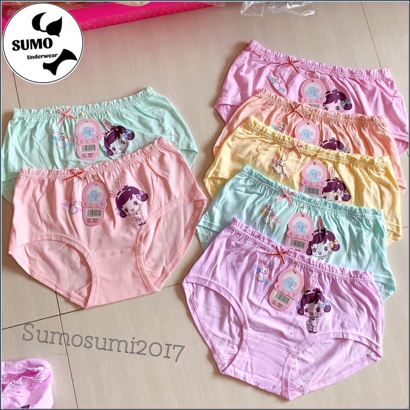 Quần lót chéo bé gái - quần chíp chéo nhiều hình xin xắn. Chất cotton loại đẹp.