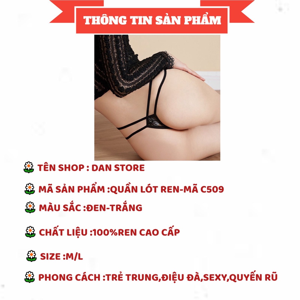 Quần Lọt Khe Nữ - Quần Lót Lọt Khe cao cấp Thiết Kế cạp đan chéo cá tính gợi cảm DAN STORE MÃ C509