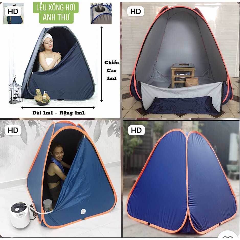 Lều Xông Hơi Tự Bung Cao Cấp -Túi Xông hơi chui đầu , Mùng xông hơi ngừa Covid Anh Thư