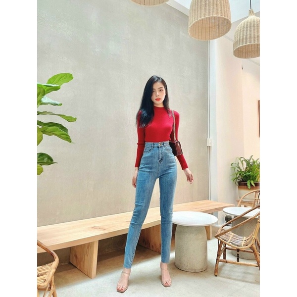 quần jeans lưng cao