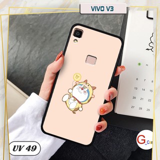 Ốp điện thoại Vivo V3 lưng nhám viền cao su dẻo in hình