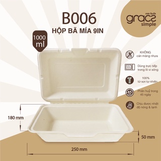 50 Hộp bã mía Gracz - 1000ml