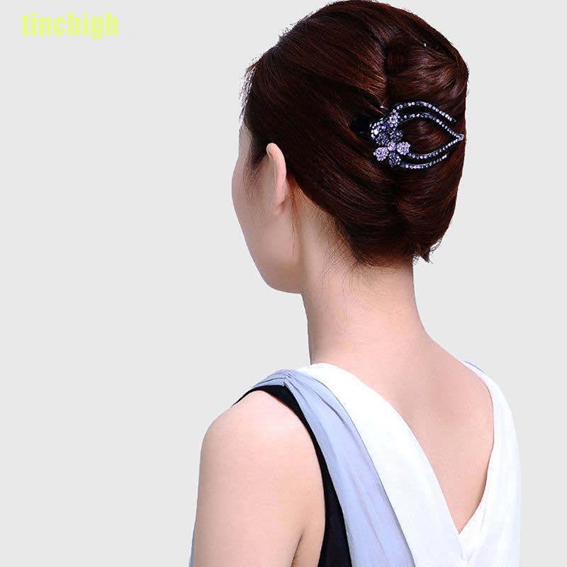 Kẹp Tóc Cá Sấu Đính Đá Thời Trang Cho Nữ
