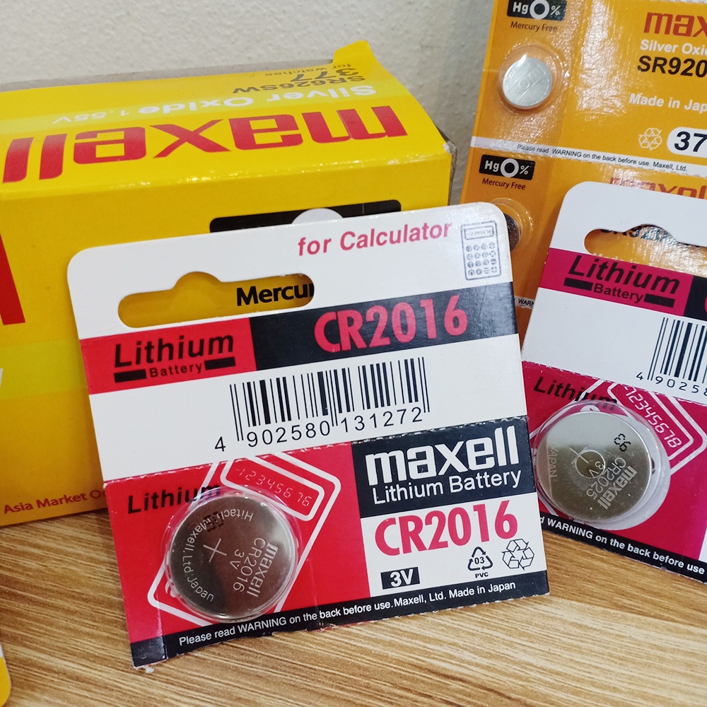 [VỈ 1 VIÊN] Pin cúc áo Maxell Silver Oxide các loại SR626SW, SR920SW, CR2016, CR2025, CR1616, CR2032 chính hãng