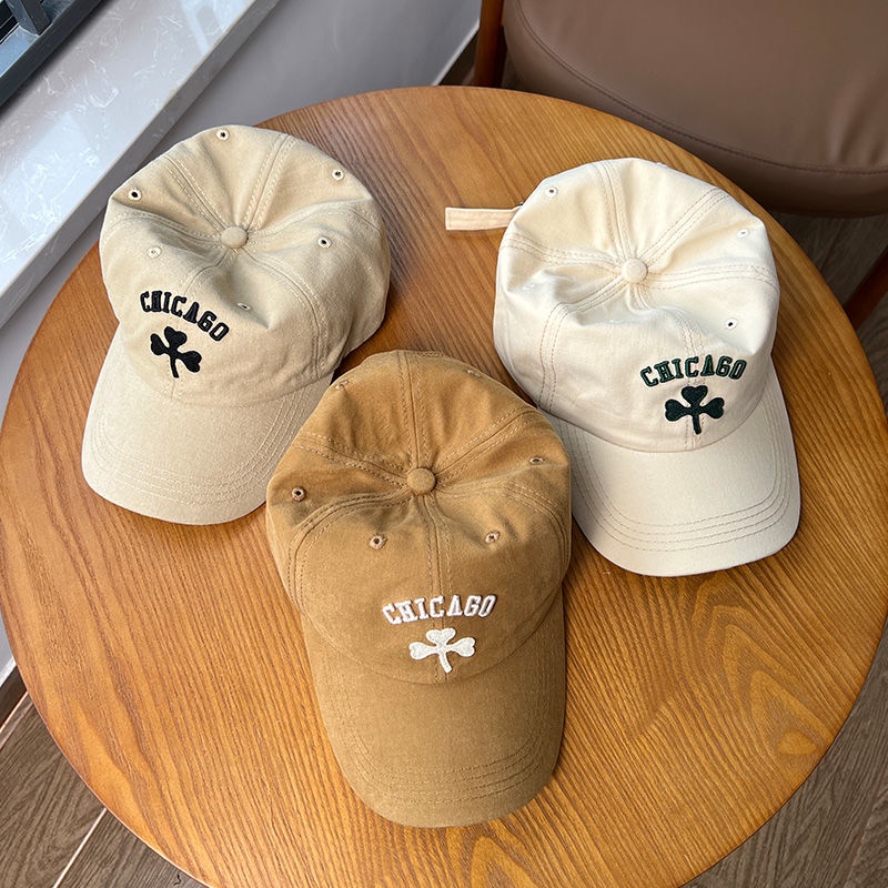 Nón Lưỡi Trai Mềm Thêu Chữ Cá Tính Theo Phong Cách Hàn Quốc