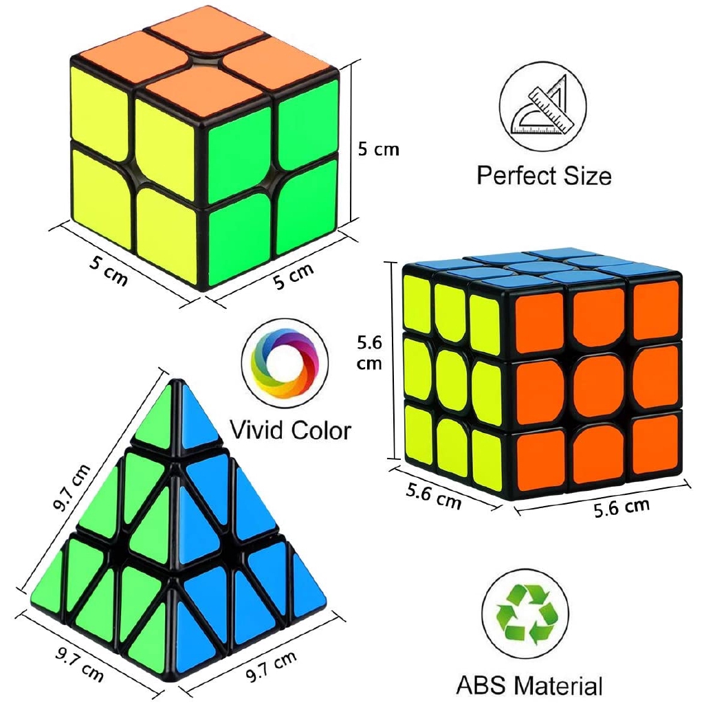 3 Khối Rubik 3x3 2x2 Rèn Luyện Trí Não Cho Bé