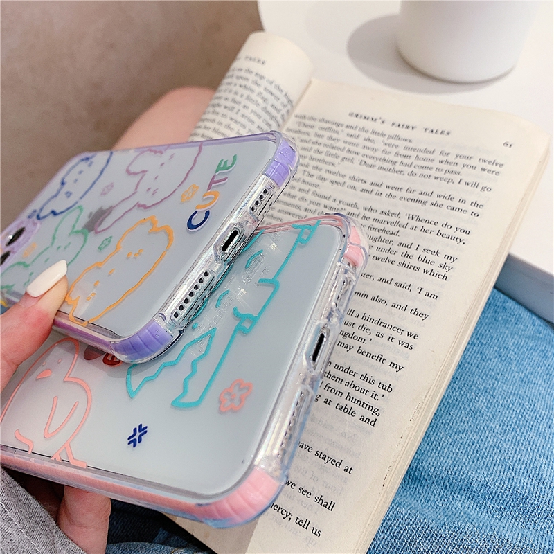 Ốp iphone - Ốp lưng Animal cute trong 4 góc 6s/6splus/7/8/7plus/8plus/x/xs/xsmax/11/11promax - Awifi Case V3-2 | BigBuy360 - bigbuy360.vn