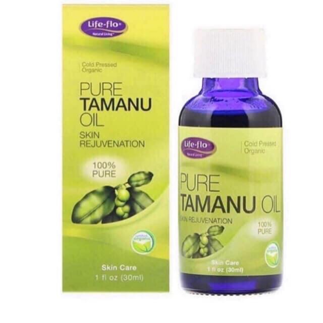 Tinh dầu ngăn ngừa và giảm sẹo thâm mụn dầu mù u Tamanu life flo pro pure oil (tamanu oil)