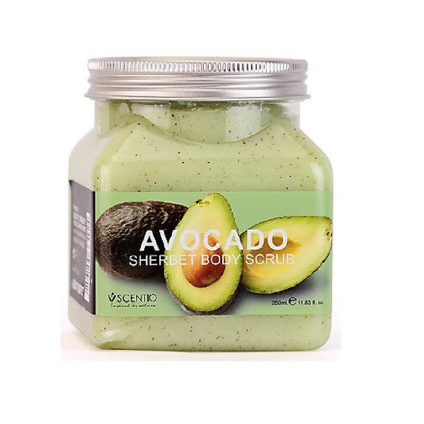 Tẩy tế bào chết toàn thân dưỡng ẩm làm sáng và chống lão hoá da BEAUTY BUFFET Scentio Avocado 350ml