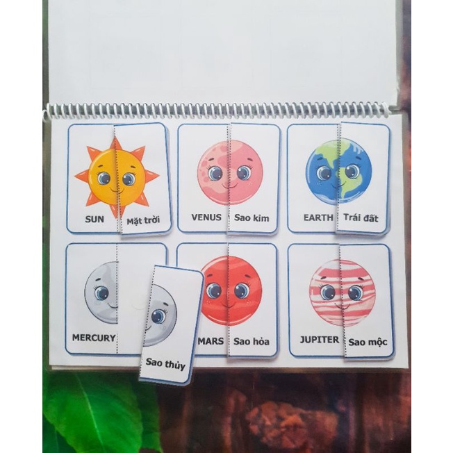 Bộ Học Liệu Montessori Bóc Dán Thông Minh Chủ Đề Tiếng Việt 18 Chủ Đề Level 2 Cho Bé 2y+