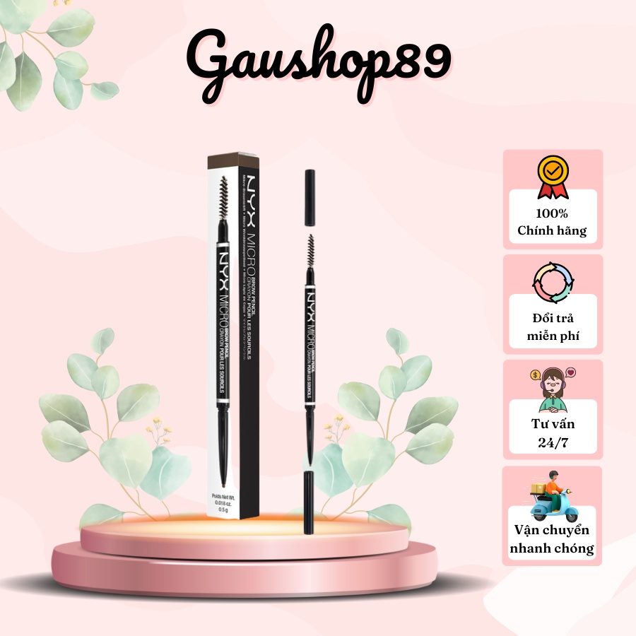 Chì kẻ mày siêu mảnh NYX Micro Brown Pencil