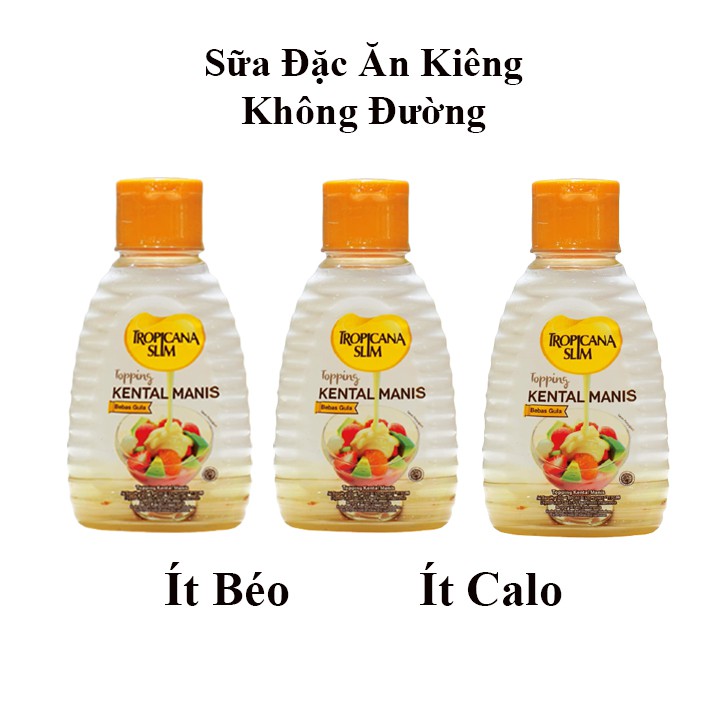 Combo 3 Chai Sữa Đặc Ăn Kiêng Không Đường Tropicana Slim Dành Cho Người Ăn Kiêng Và Tiểu Đường