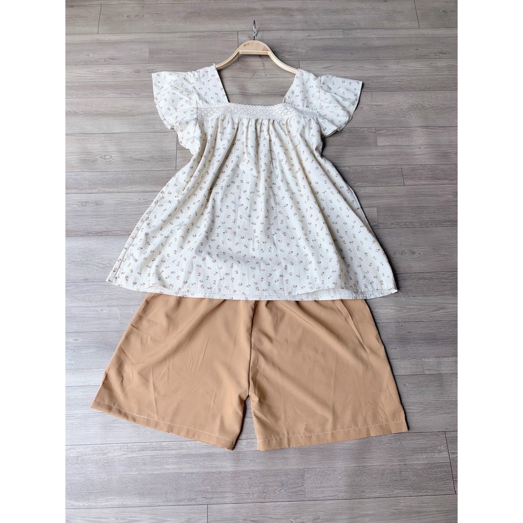 bộ bầu đũi hoa cánh tiên dành cho mẹ bầu mặc đi chơi dạo phố☘️freesize 43-67kg☘️bộ bầu cao cấp siêu mát siêu mềm BBH25