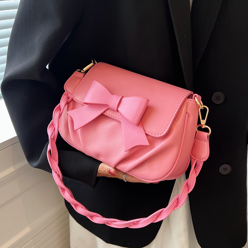 Túi Đeo Chéo Có Nơ Nhiều Màu Sắc Phong Cách Hàn Quốc Dễ Phối Đồ Dành Cho Nữ