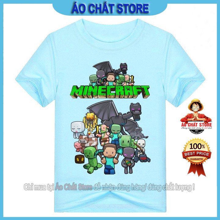 Áo thun trẻ em  Minecraft siêu độc | chất đẹp MC28 | Áo Chất Store