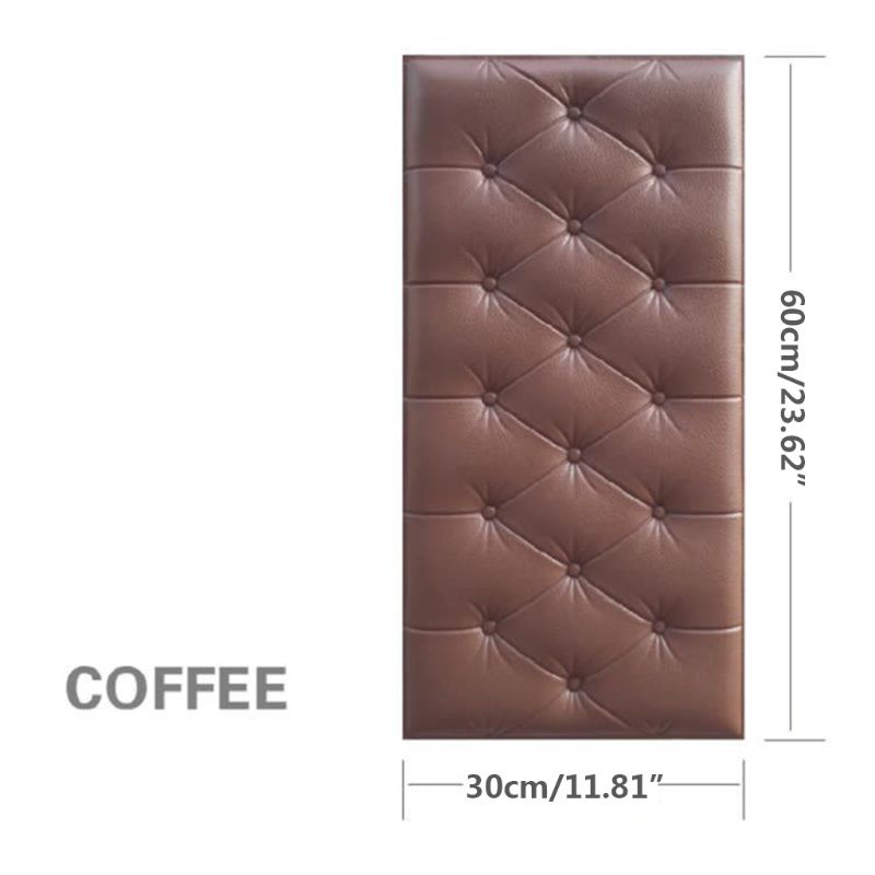 Miếng Dán Tường Bằng Xốp PE Họa Tiết Gạch Dập Nổi 3D Màu Trắng Trang Trí Nhà Cửa DIY