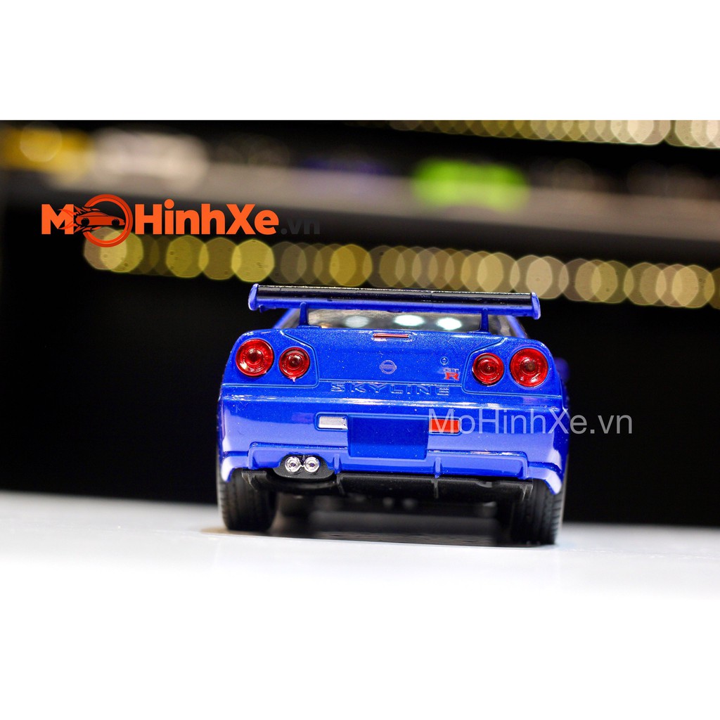 MÔ HÌNH XE NISSAN SKYLINE GT-R (R34) 1:24 WELLY