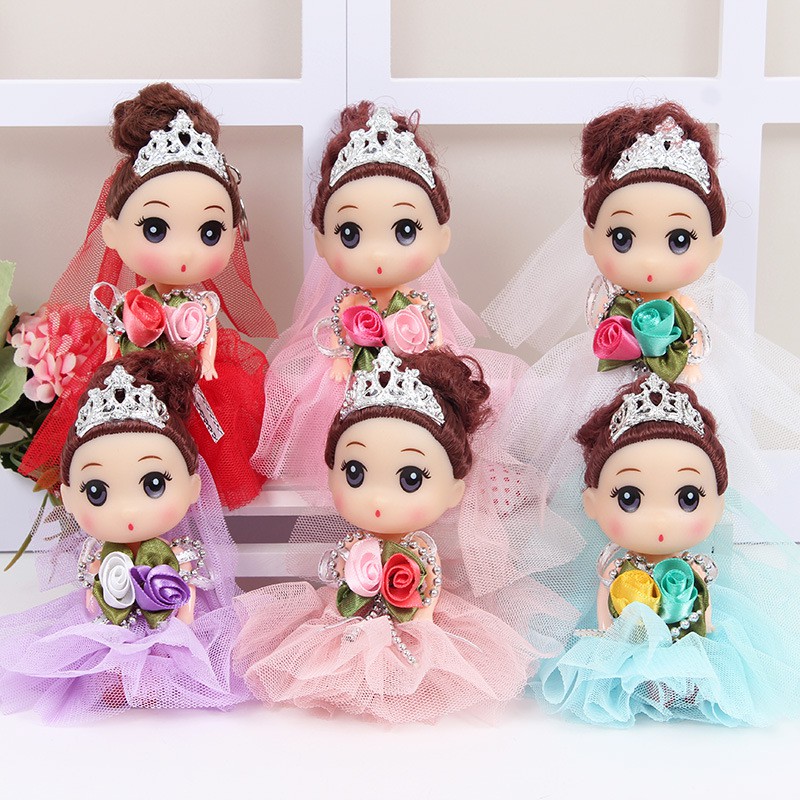 búp bê trang trí bánh kem [MIỄN SHIP❤️] búp bê chibi vương miện dễ thương