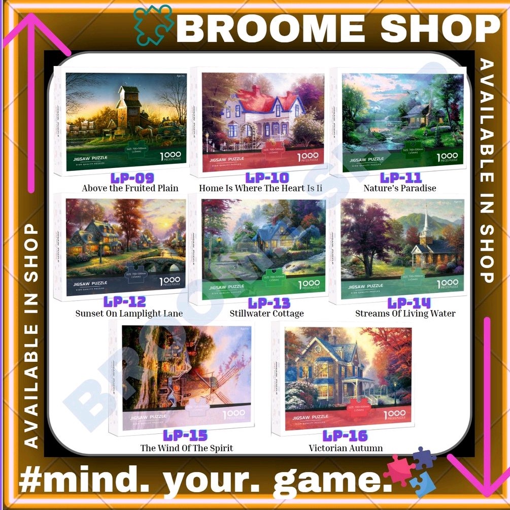 [CAO CẤP] Đồ chơi giáo dục Bộ Tranh Ghép Hình KODAK 1000 mảnh phong cảnh Landscape 50x70cm Tranh Xếp Hình 1000 miếng